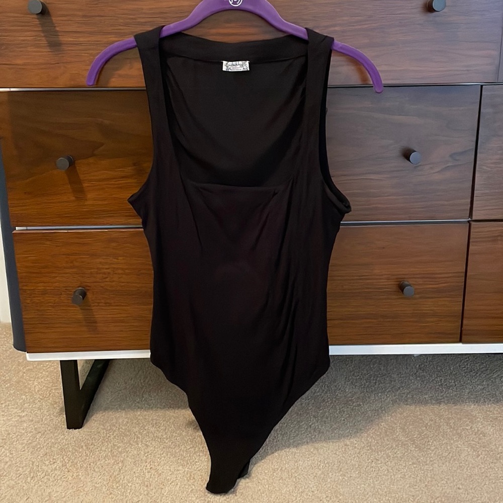 Free People black tank body suit- Medium